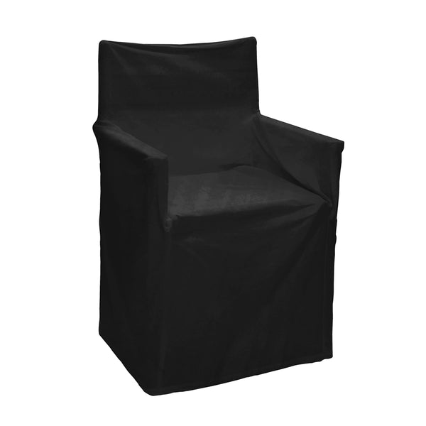 Outdoor Solid Director Chair Cover Std Black