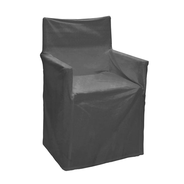 Outdoor Solid Director Chair Cover Std Charcoal