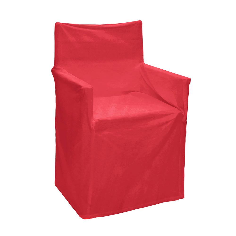 Outdoor Solid Director Chair Cover Std Red