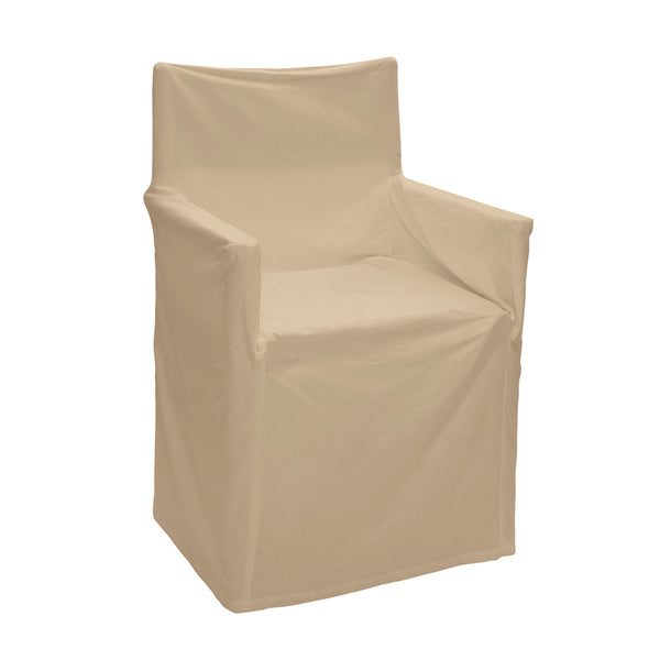 Outdoor Solid Director Chair Cover Std Taupe