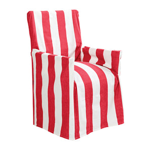 Outdoor Stripe Director Chair Cover Std Red