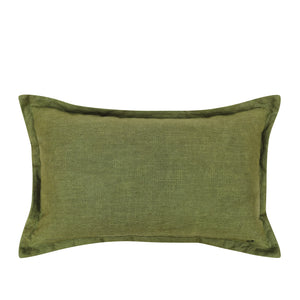 Posy Cushion 35x55cm Olive Multi