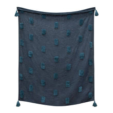 Load image into Gallery viewer, Quinn Textured Throw 130x160cm Indigo &amp; Majolica

