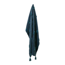 Load image into Gallery viewer, Quinn Textured Throw 130x160cm Indigo &amp; Majolica
