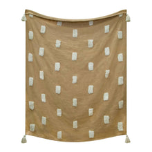 Load image into Gallery viewer, Quinn Textured Throw 130x160cm Sandstone &amp; Ivory
