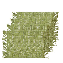 Load image into Gallery viewer, Rowan Jute Placemat 4 pack 33x48cm Bayleaf
