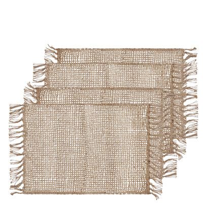 Rowan Jute Placemat 4 pack 33x48cm Natural