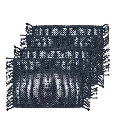 Rowan Jute Placemat 4 pack 33x48cm Navy