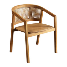 Load image into Gallery viewer, Seabrook Rattan Office Chair 60x53.5x78cm Natural
