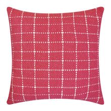 Load image into Gallery viewer, Tahlia Cushion 50x50cm Dusty Red &amp; Cream
