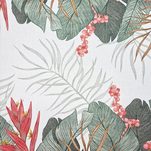 Tropical 4 Pack Placemats 33x48cm White & Evergreen